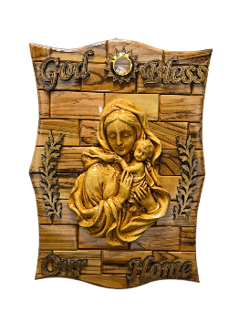 The Holy Family , God Bless Our home wall plaque