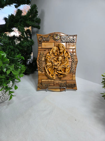 Depiction of the Holy Family  wall plaque
