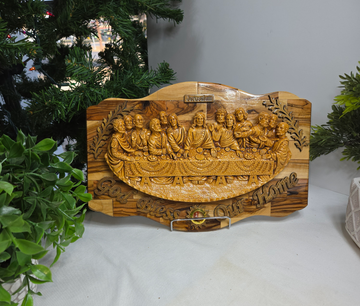 God Bless Our Home Last Supper Plaque with frankincense.