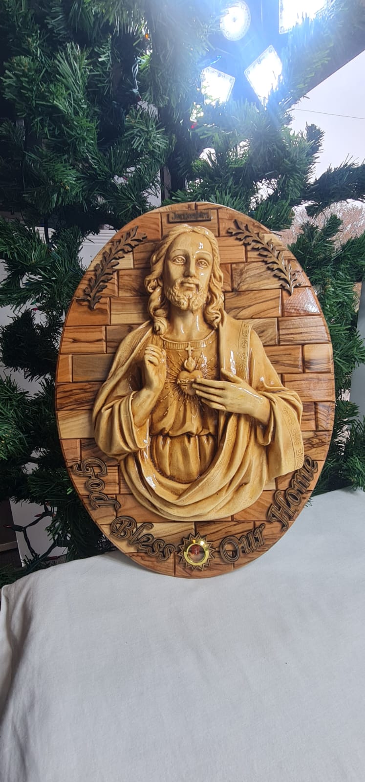 Sacred Heart of Jesus wall plaque Large
