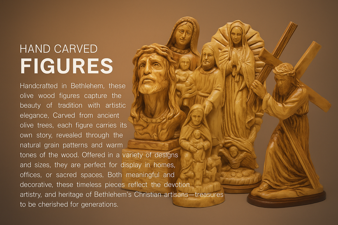 The Pieta olive wood figure A