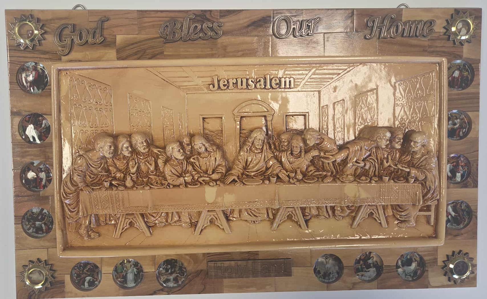 God Bless Our Home Last Supper Plaque