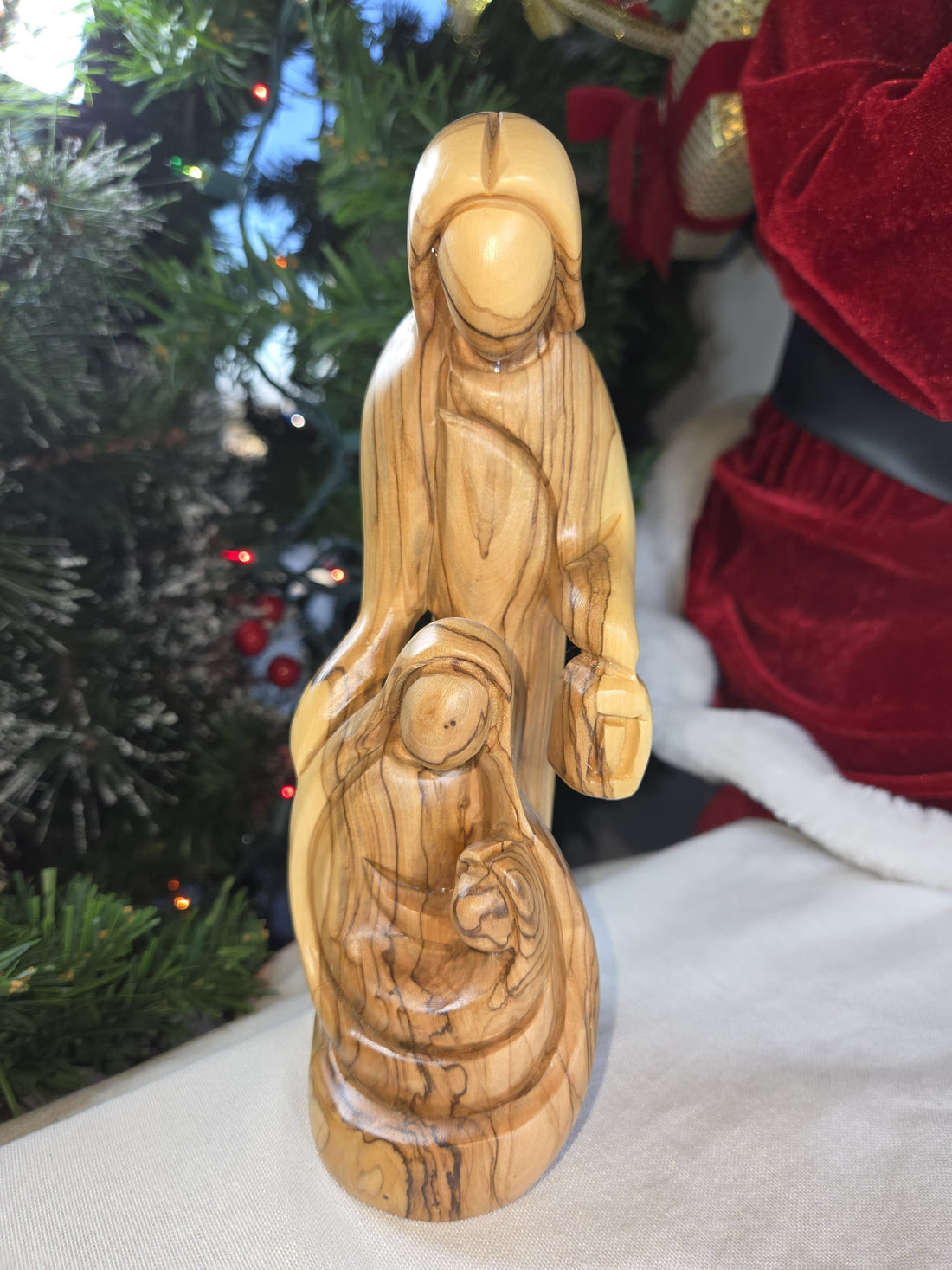 Olive Wood Holy Family Figures from Bethlehem - C
