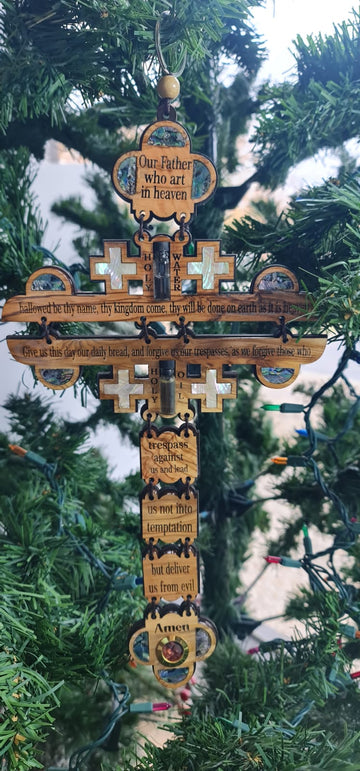 Our Father who arts in heaven wall Cross