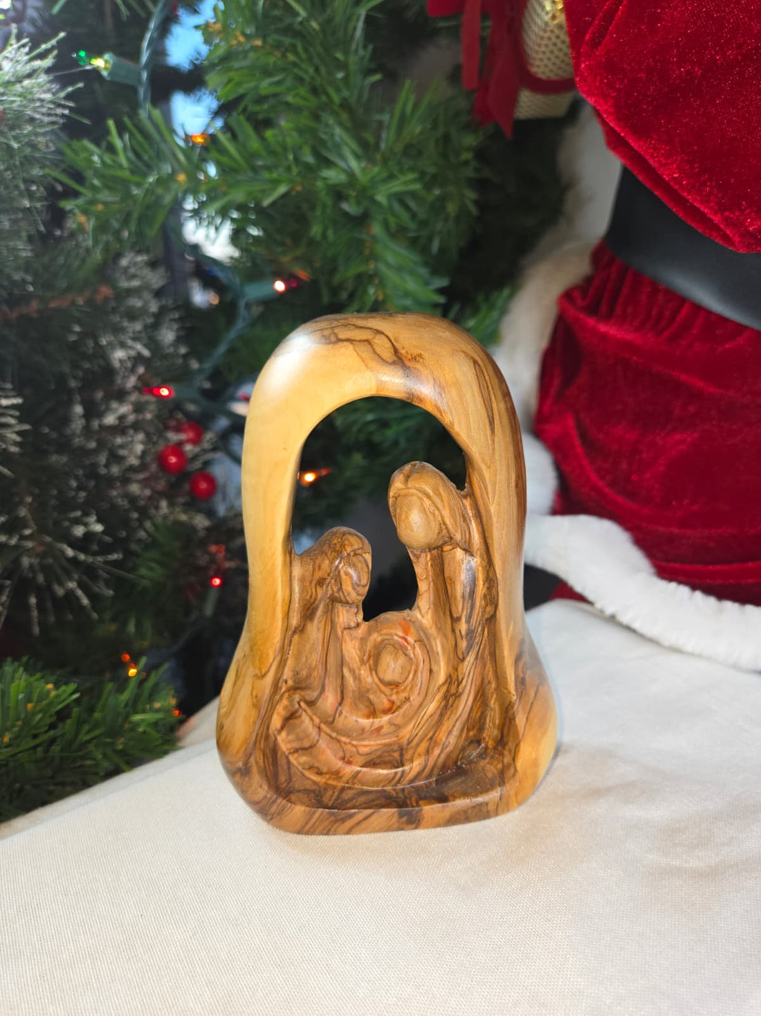 Olive Wood Holy Family Figures from Bethlehem - S