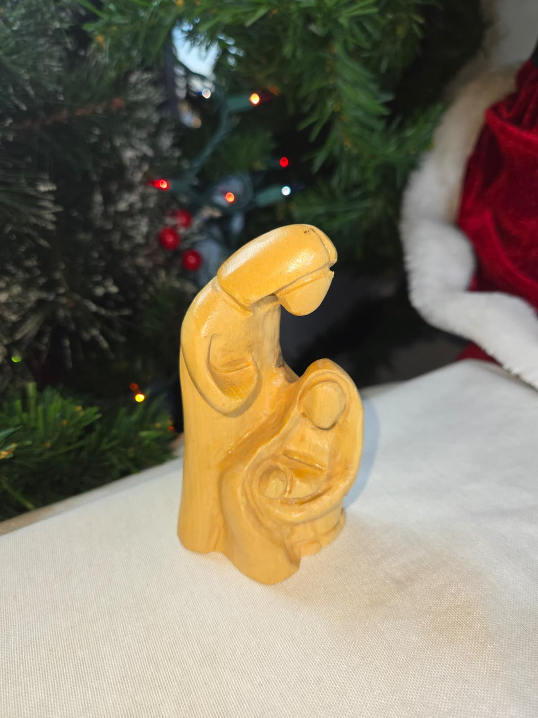 Olive Wood Holy Family Figures from Bethlehem - U