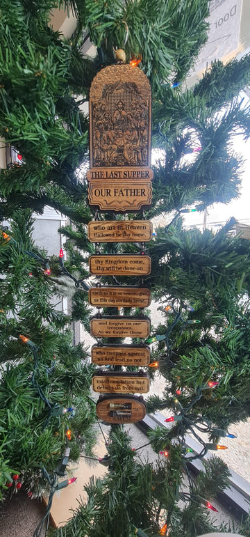 The last supper wall hanging with our father Prayer