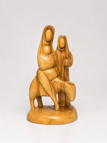 Mary and Baby Jesus Riding the Donkey with Joseph Walking – Bethlehem