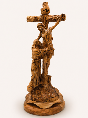 The Deposition of Christ from the Cross – Hand-Carved Olive Wood Sculpture from Bethlehem