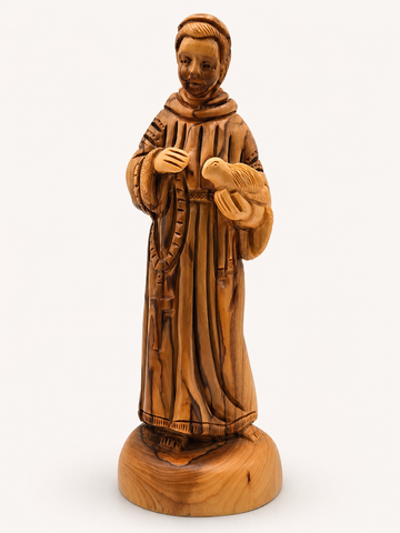 Saint Francis of Assisi with Dove – Olive Wood Statue