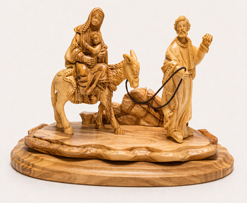Flight into Egypt – Olive Wood Nativity Scene