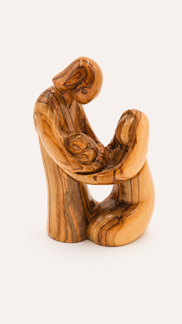 Circle of Love – Olive Wood Holy Family Sculpture