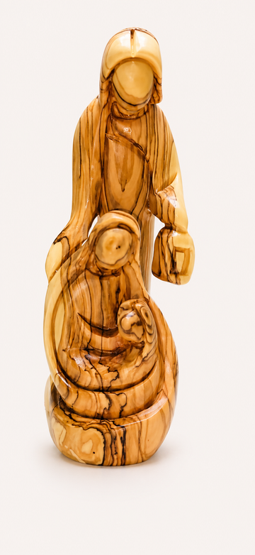 Guided Grace – Abstract Olive Wood Journey Sculpture
