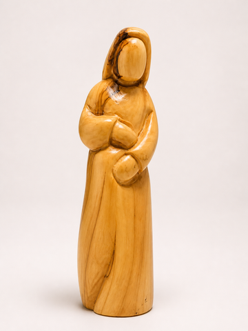 Expectant Mother – Minimalist Olive Wood Sculpture