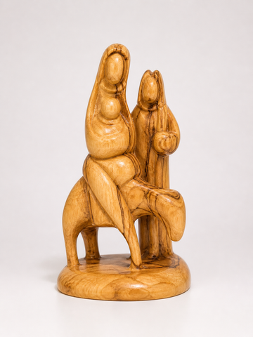 Mary and Baby Jesus Riding the Donkey with Joseph Walking – Bethlehem
