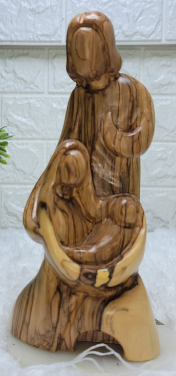 Olive Wood Holy Family Figures from Bethlehem - B