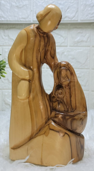 Olive Wood Holy Family Figures from Bethlehem - D