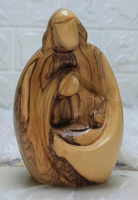 Olive Wood Holy Family Figures from Bethlehem - J