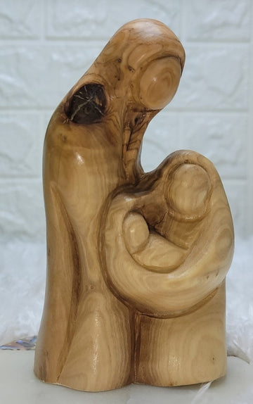 Olive Wood Holy Family Figures from Bethlehem - L