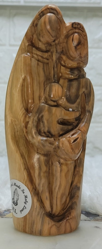 Olive Wood Holy Family Figures from Bethlehem - N