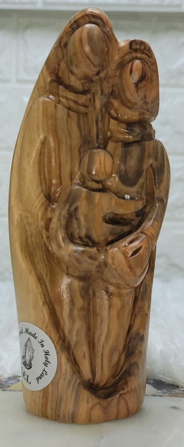 Olive Wood Holy Family Figures from Bethlehem - N