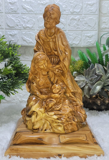 Olive Wood Holy Family