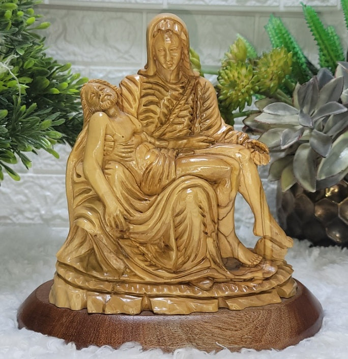 The Pieta olive wood figure B