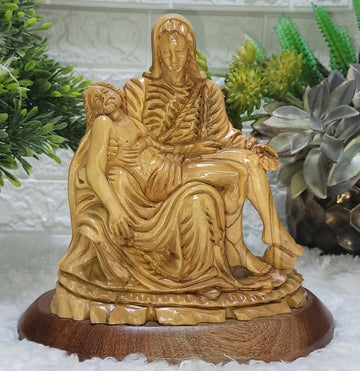 The Pieta olive wood figure B