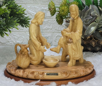 Jesus Washing the Disciples Feet olive wood