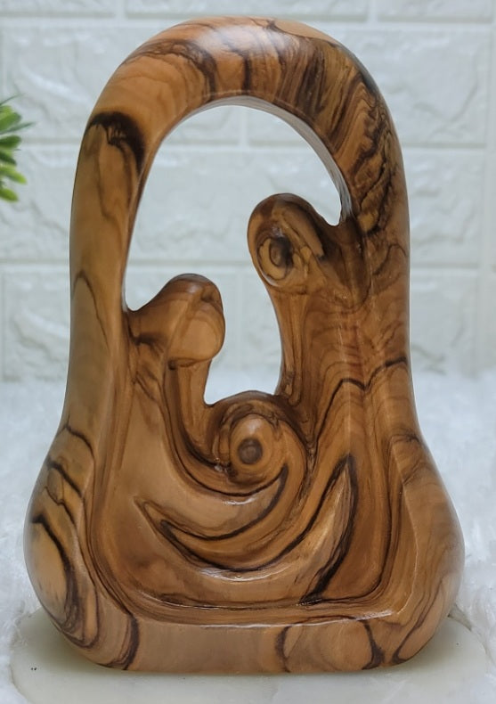 Olive Wood Holy Family Figures from Bethlehem - S