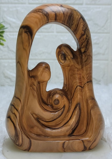 Olive Wood Holy Family Figures from Bethlehem - S