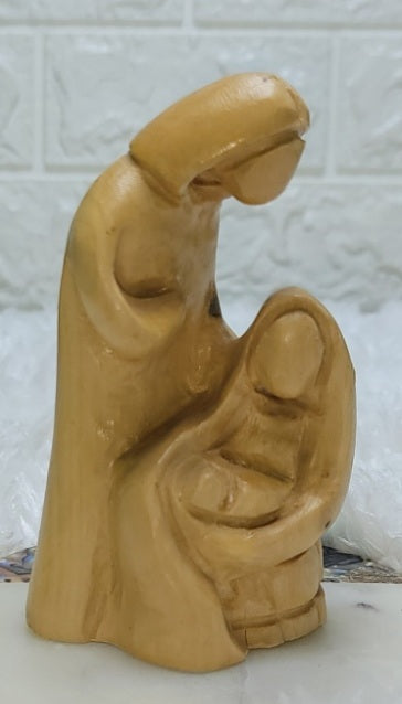 Olive Wood Holy Family Figures from Bethlehem - U