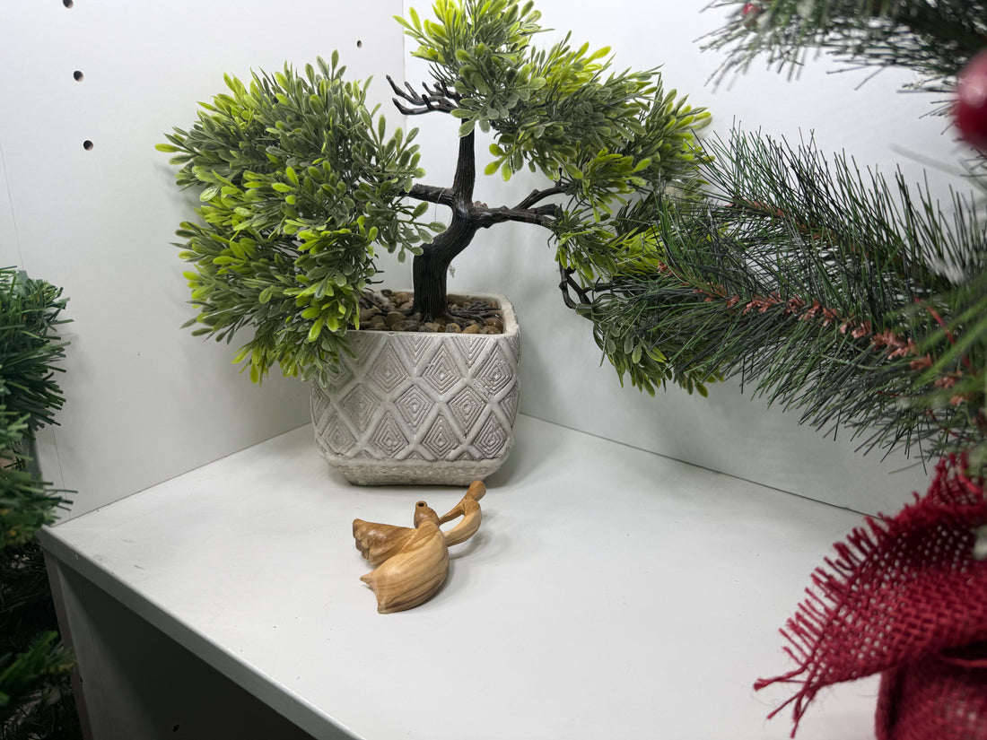 Olive Wood Ornament_ Angel with Instrument