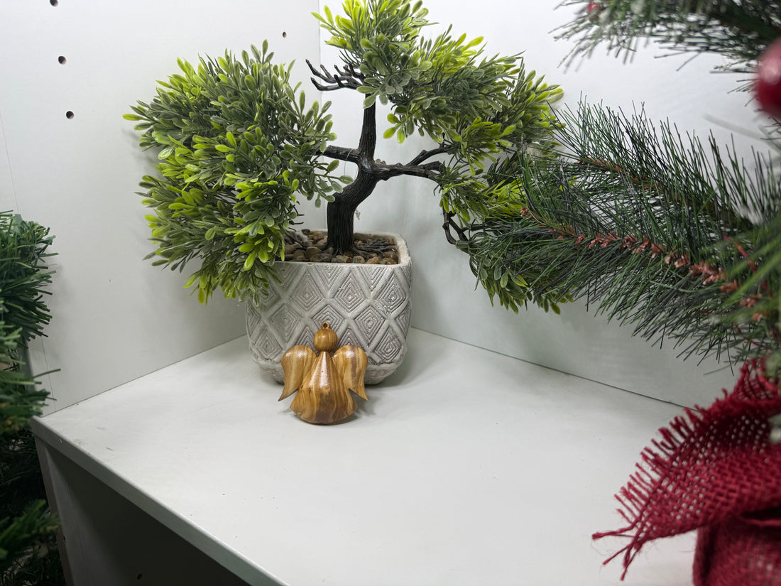 Olive Wood Ornament_ Angel