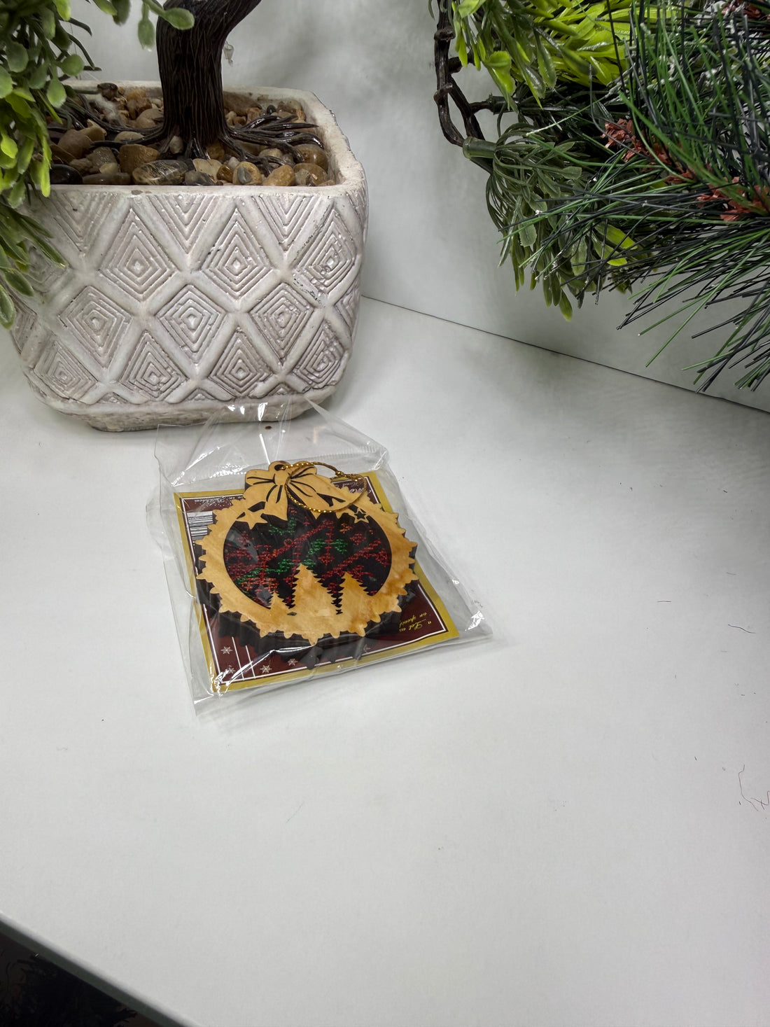 Olive Wood Ornament_ Fitted with Traditional Embroidery