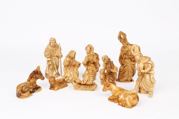 Olive Wood Nativity Set_ Masterpiece Nativity Figurines