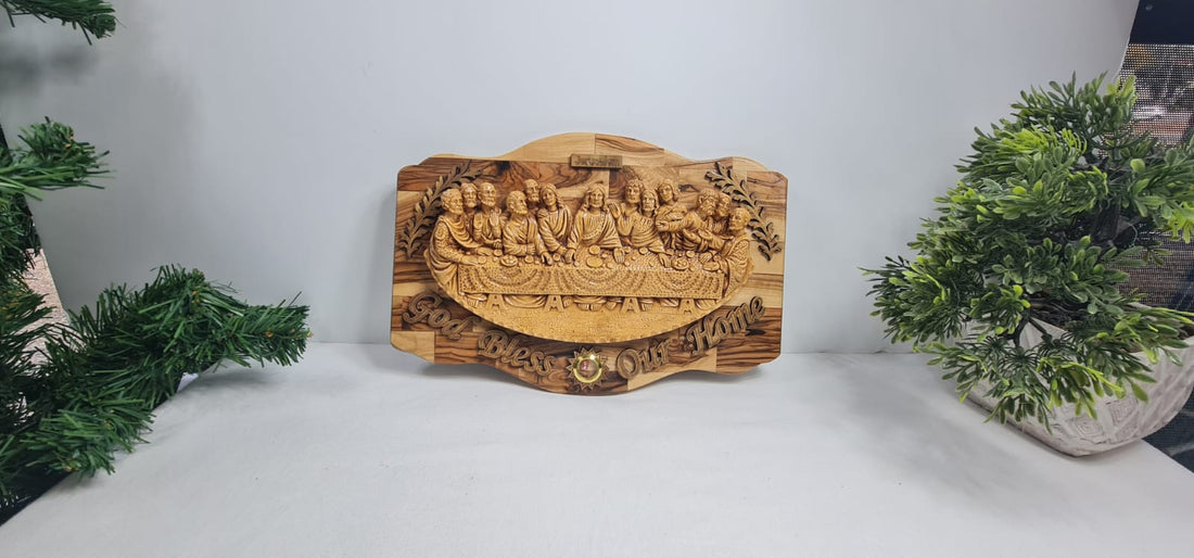 God Bless Our Home Last Supper Plaque with frankincense.