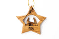 Olive Wood Ornament_ Star of Bethlehem with Nativity Scene