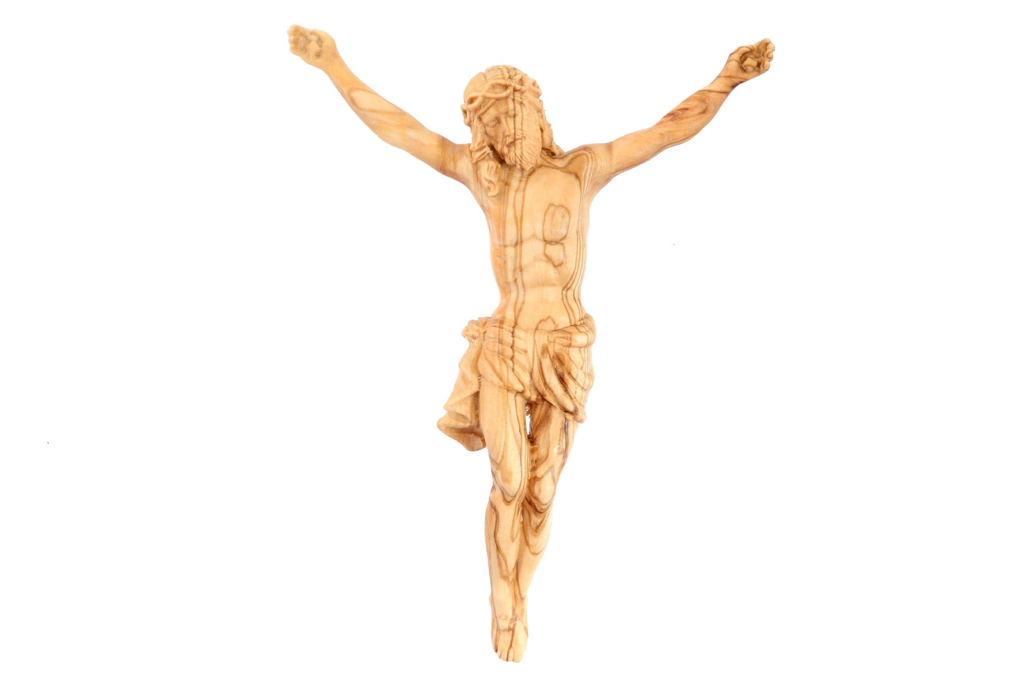 Olive Wood Crucified Jesus Figure