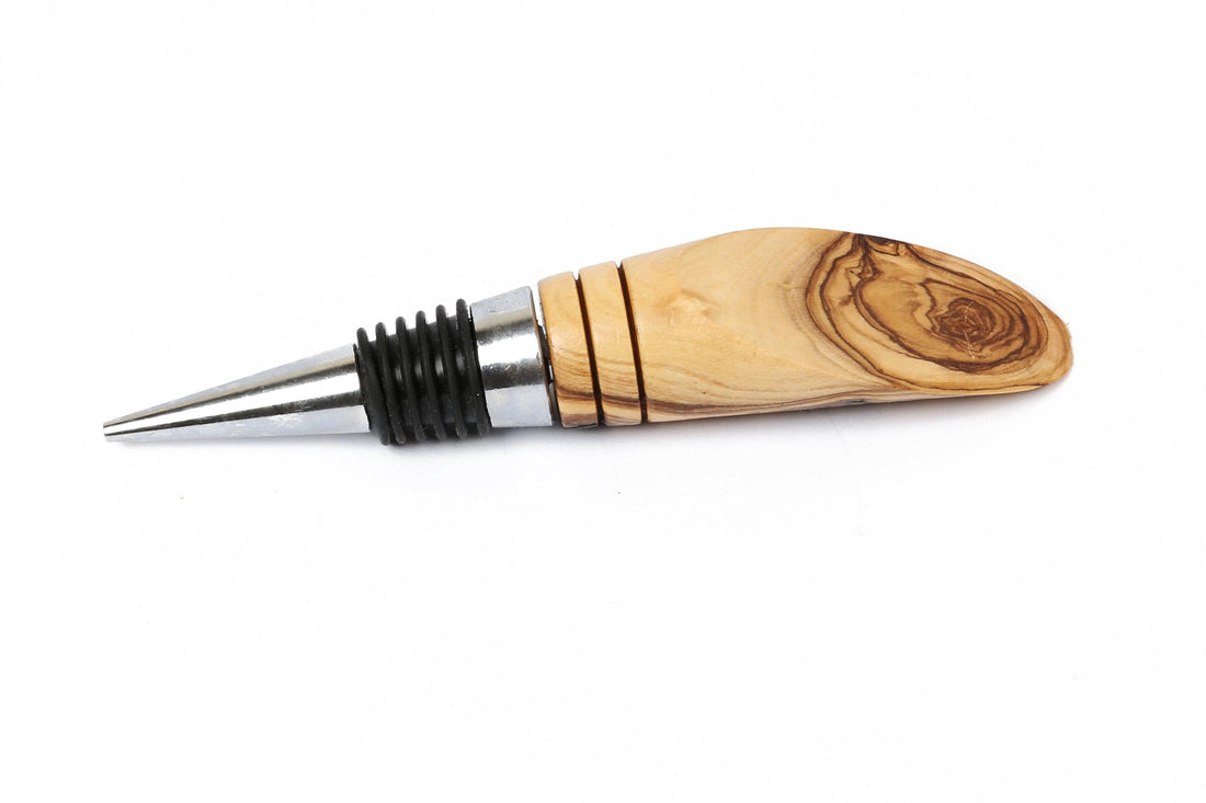 Olive Wood_ Bottle Stopper