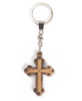 Olive Wood Keychain_ Roman Cross
