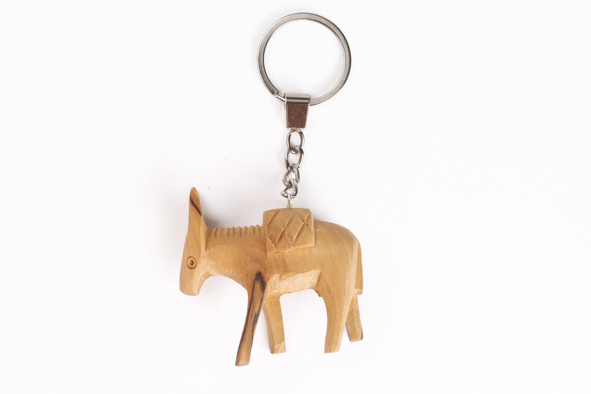 Olive Wood Keychain_ Donkey