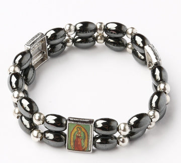 Hematite Healing Bracelet_ Double with Icons